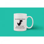 Printed Ceramic Coffee Mug - 1 Pieces, White, 11oz
