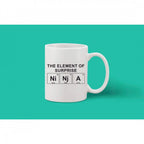 Printed Ceramic Coffee Mug - 1 Pieces, White, 11oz