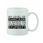 Printed Ceramic Coffee Mug - 1 Pieces, White, 11oz