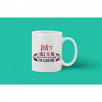 Printed Ceramic Coffee Mug - 1 Pieces, White, 11oz