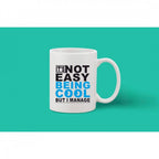 Printed Ceramic Coffee Mug - 1 Pieces, White, 11oz