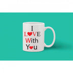 Printed Ceramic Coffee Mug - 1 Pieces, White, 11oz