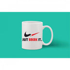 Printed Ceramic Coffee Mug - 1 Pieces, White, 11oz