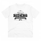 Men's PC Cotton Bike Ride Design Printed T Shirt (Color: White, Thread Count: 180GSM)