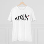 Men's PC Cotton Cricket Design Printed T Shirt (Color: White, Thread Count: 180GSM)
