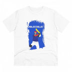 Men's PC Cotton Cricket Design Printed T Shirt (Color: White, Thread Count: 180GSM)