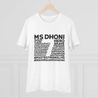 Men's PC Cotton Cricket Design Printed T Shirt (Color: White, Thread Count: 180GSM)