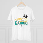 Men's PC Cotton Dancing Is My Cardio Printed T Shirt (Color: White, Thread Count: 180GSM)