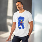 Men's PC Cotton Cricket Design Printed T Shirt (Color: White, Thread Count: 180GSM)