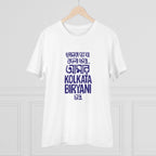 Men's PC Cotton Bengali Designs Printed T Shirt (Color: White, Thread Count: 180GSM)