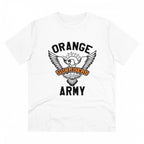 Men's PC Cotton Cricket Design Printed T Shirt (Color: White, Thread Count: 180GSM)