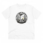 Men's PC Cotton Bike Ride Design Printed T Shirt (Color: White, Thread Count: 180GSM)