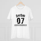 Men's PC Cotton Cricket Design Printed T Shirt (Color: White, Thread Count: 180GSM)