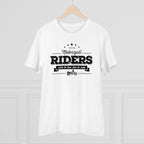 Men's PC Cotton Bike Ride Design Printed T Shirt (Color: White, Thread Count: 180GSM)