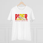 Men's PC Cotton Bike Ride Design Printed T Shirt (Color: White, Thread Count: 180GSM)