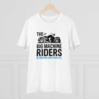 Men's PC Cotton Bike Ride Design Printed T Shirt (Color: White, Thread Count: 180GSM)