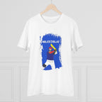 Men's PC Cotton Cricket Design Printed T Shirt (Color: White, Thread Count: 180GSM)