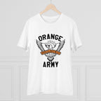 Men's PC Cotton Cricket Design Printed T Shirt (Color: White, Thread Count: 180GSM)