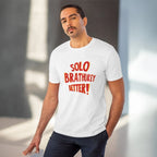 Men's PC Cotton Telugu Desing Printed T Shirt (Color: White, Thread Count: 180GSM)