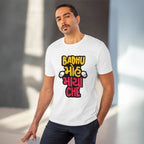 Men's PC Cotton Badhu Moh Maya Che Printed T Shirt (Color: White, Thread Count: 180GSM)