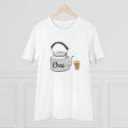 Men's PC Cotton Marathi Desing Printed T Shirt (Color: White, Thread Count: 180GSM)