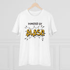 Men's PC Cotton Powered Bt Fafda Printed T Shirt (Color: White, Thread Count: 180GSM)