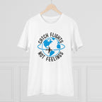 Men's PC Cotton Explore The Unseen Printed T Shirt (Color: White, Thread Count: 180GSM)