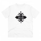 Men's PC Cotton Telugu Desing Printed T Shirt (Color: White, Thread Count: 180GSM)