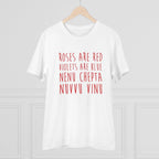 Men's PC Cotton Telugu Desing Printed T Shirt (Color: White, Thread Count: 180GSM)