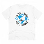 Men's PC Cotton Explore The Unseen Printed T Shirt (Color: White, Thread Count: 180GSM)