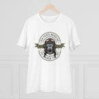 Men's PC Cotton Gorila Desing Printed T Shirt (Color: White, Thread Count: 180GSM)
