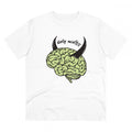 Men's PC Cotton Dirty Minddid Printed T Shirt (Color: White, Thread Count: 180GSM)
