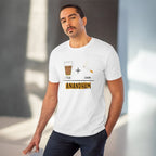 Men's PC Cotton Telugu Desing Printed T Shirt (Color: White, Thread Count: 180GSM)