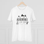 Men's PC Cotton Explore The Unseen Printed T Shirt (Color: White, Thread Count: 180GSM)