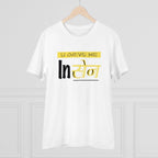 Men's PC Cotton U Drive Me In Sen Printed T Shirt (Color: White, Thread Count: 180GSM)