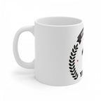 Ceramic 20th Anniversary Printed Coffee Mug (Color: White, Capacity:330ml)