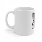 Ceramic Gorila Desing Printed Coffee Mug (Color: White, Capacity:330ml)