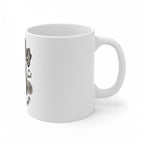 Ceramic Gorila Desing Printed Coffee Mug (Color: White, Capacity:330ml)