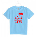 Boys Cotton Lazy Half Sleeve TShirt (Sky Blue)