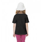 Girls Cotton Rowdy Baby Half Sleeve TShirt (Black)