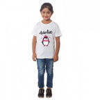 Girls Cotton Adelie Half Sleeve TShirt (White)