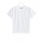 Boys Cotton Plain Half Sleeve TShirt (White)