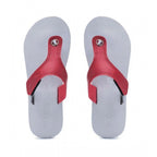 Unisex Rubber Lightweight T-Style Slippers (Maroon)