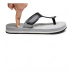 Unisex Rubber Lightweight T-Style Slippers (Grey)