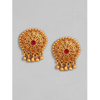 Women's Rose Gold Plated Alloy Necklace &amp; Earings Set (Multicolor)