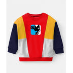 Boy's Casual Full Sleeve Printed Cotton T Shirt With Pant (Red)