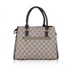 Women's Faux Leather Printed Handbag (Coffee)