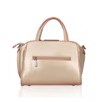 Women's Faux Leather Metal Beads Handbag (Gold)