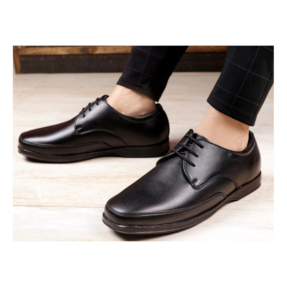 Men's Faux Leather Formal Shoes (Black)