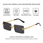 Classic Unisex UV400 Protection Sunglasses (Black)